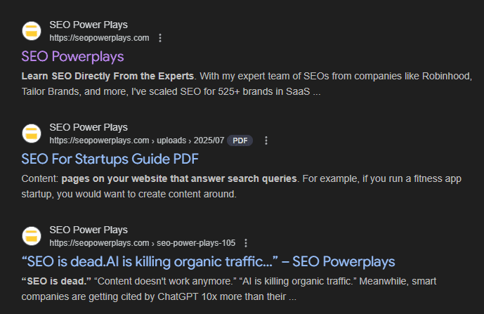 Optimized page titles and meta descriptions