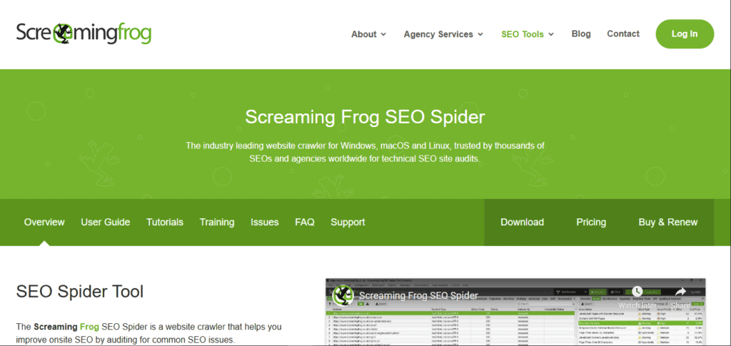 Screaming Frog SEO Spider Screaming Frog SEO Spider