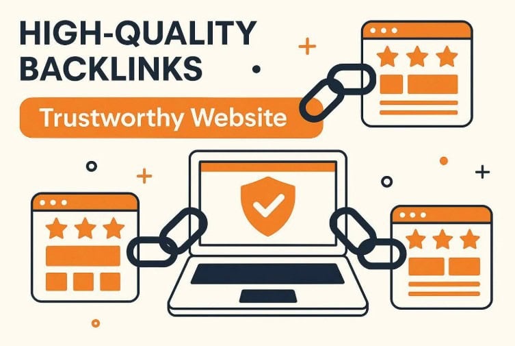Image illustrating high-quality backlinks