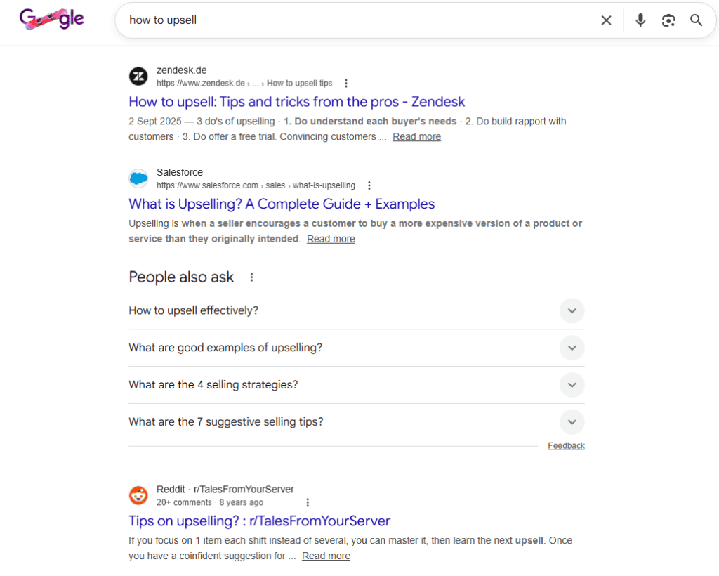 “How to” search with Reddit result